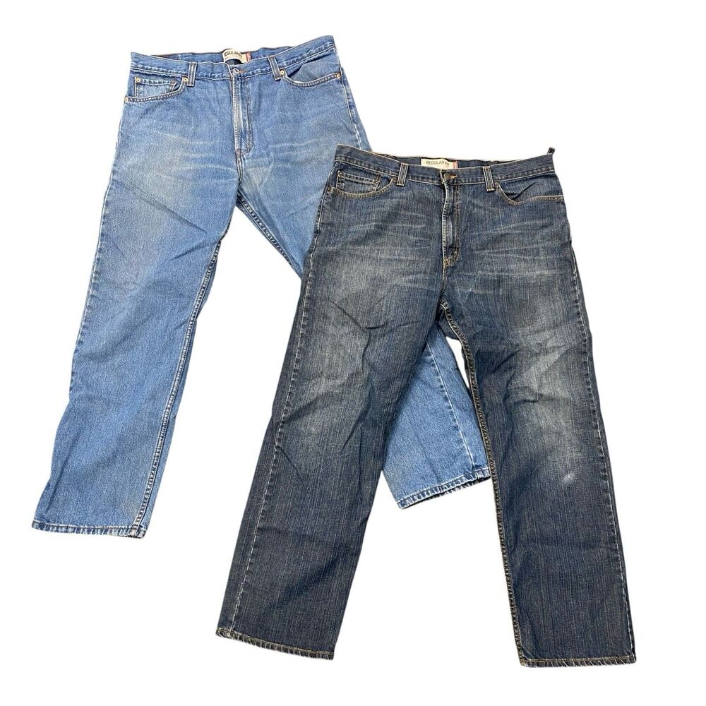Lot 2 Pair Vintage Levis 505 Jeans Mens 40x32 READ WEAR